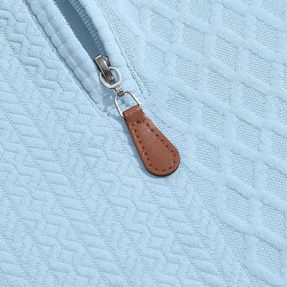 Men's Jacquard Everyday Zipper Sweatshirt