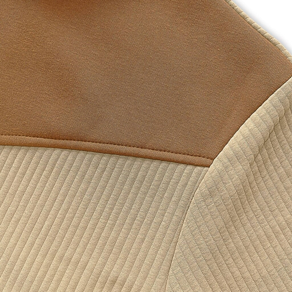 Colorblock Corduroy Quarter Zip Sweatshirt