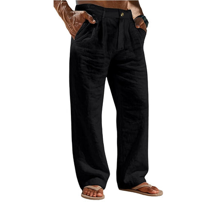 Lightweight Linen Baggy Pants - Comfortable Holiday & Vacation Wear