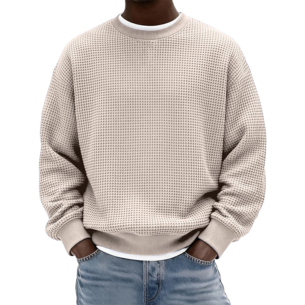 Men's Waffle Crewneck Sweatshirt