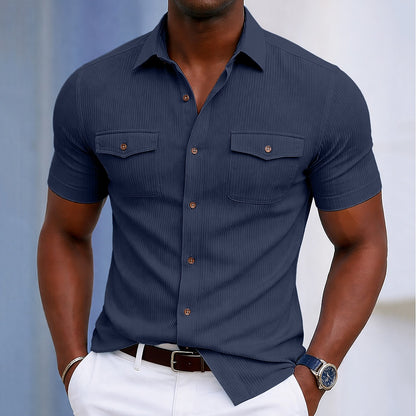 Breathable Textured  Corduroy Shirt