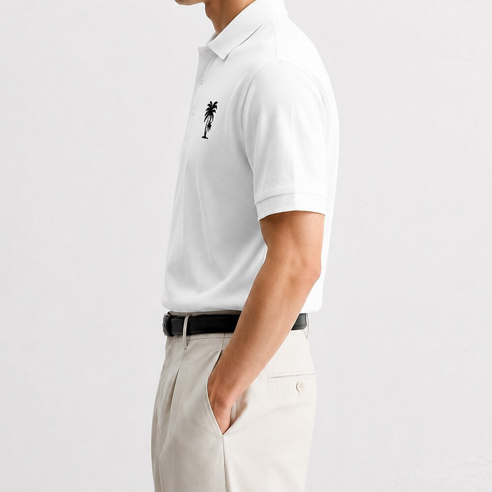 100% Cotton Pique Knit Polo Shirt