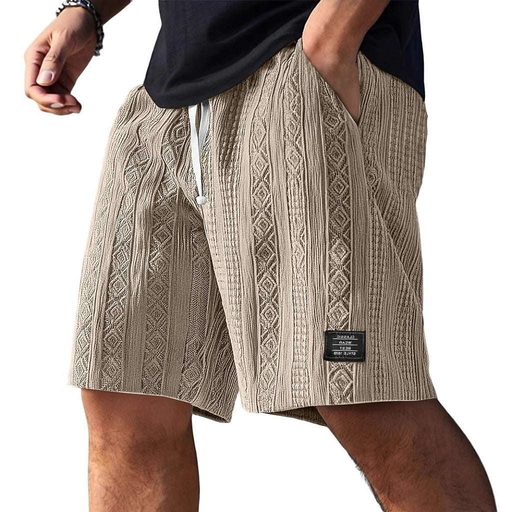 Men's Jacquard Textured Shorts