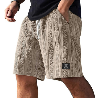 Men's Jacquard Textured Shorts