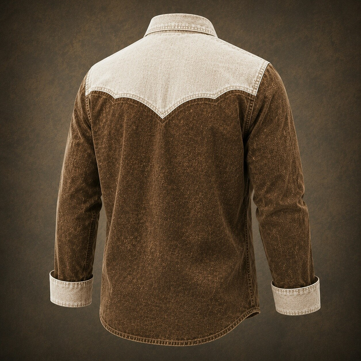 Vintage Washed Cotton Western Shirt