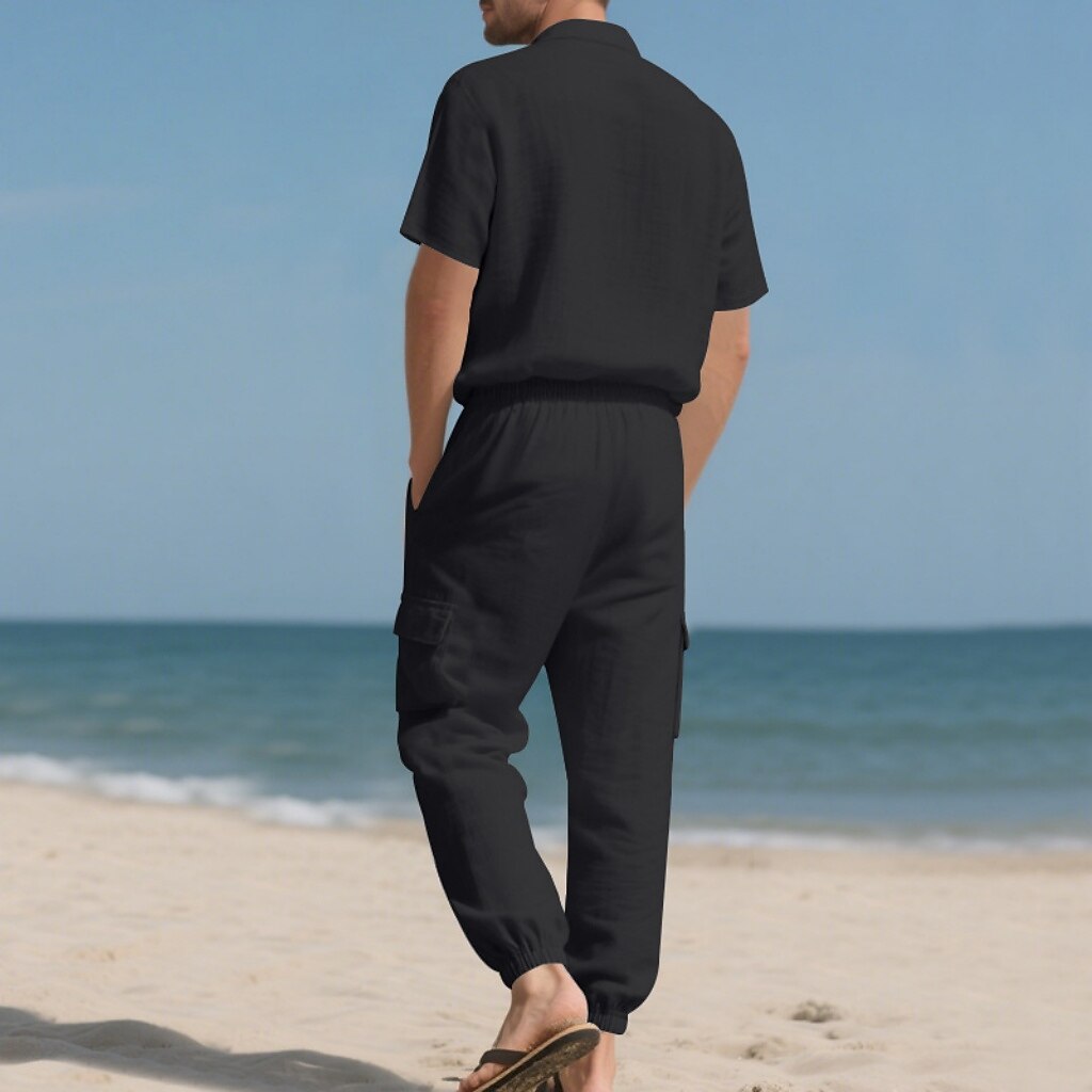 Cotton Linen Set-Shirt and Pants