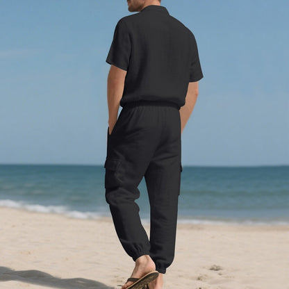Cotton Linen Set-Shirt and Pants