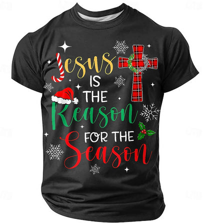Men's Adventurous Christmas Quote Graphic T-Shirt