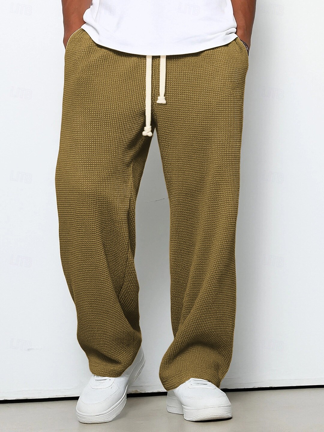 Men's Casual Waffle Pants -Daily Outdoor Sports Wear