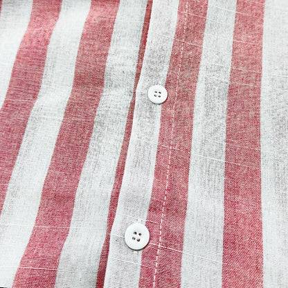 Men's Striped Cotton Linen Shirt - Soft & Breathable