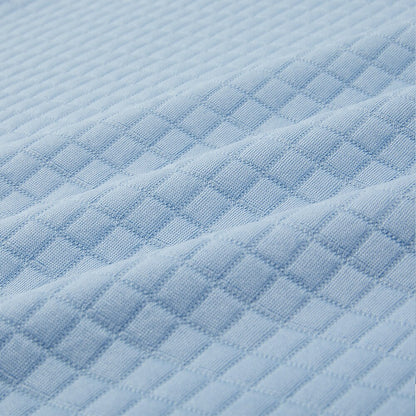 Quarter Zip Textured Waffle Polo