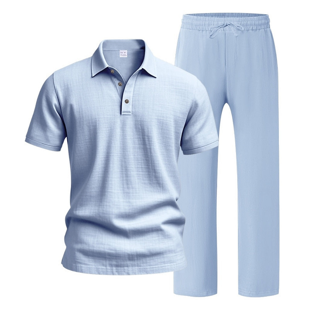 Cotton Linen Set-Shirt and Pants