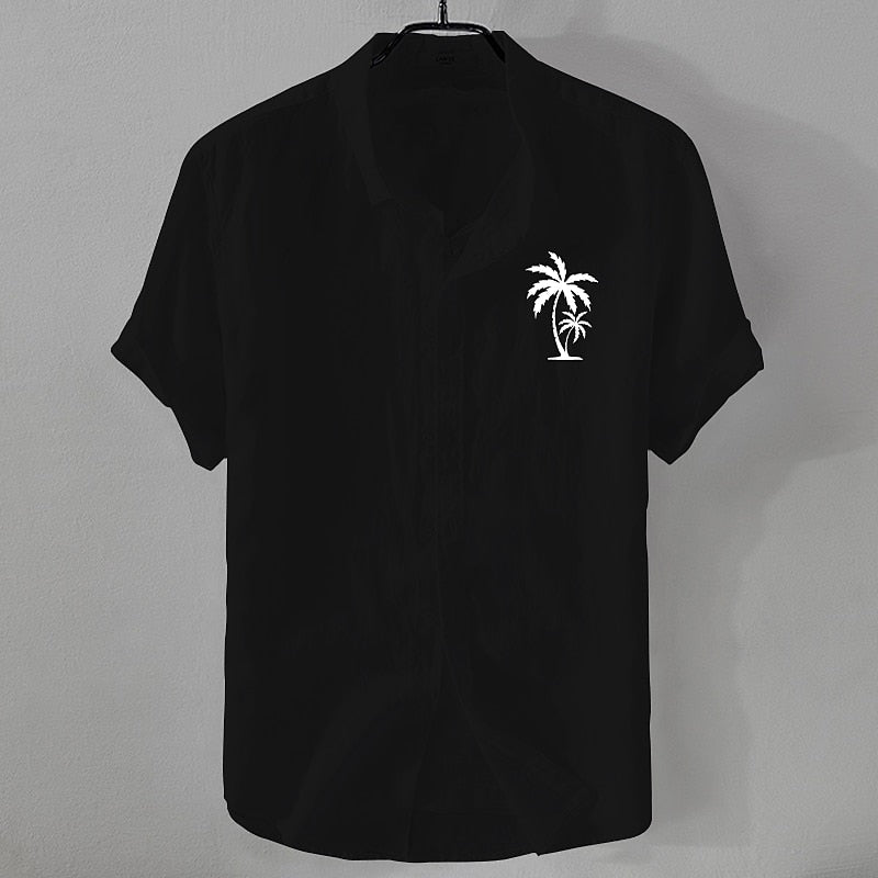 Men's Linen Shirt - Short Sleeve Summer Essential