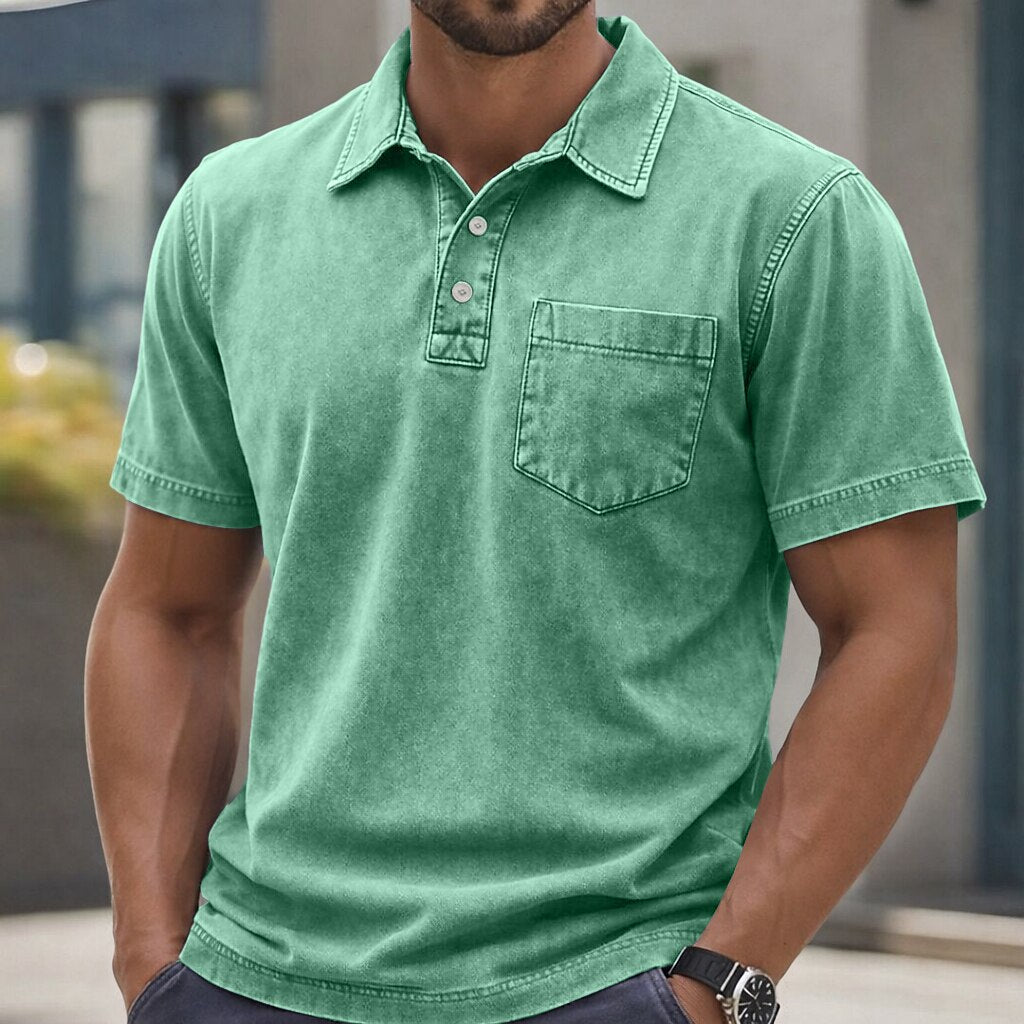 Everyday Washed Cotton Polo Shirt