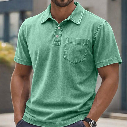 Everyday Washed Cotton Polo Shirt