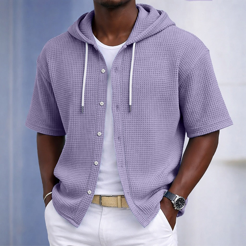 Men's Waffle-Knit Shirt