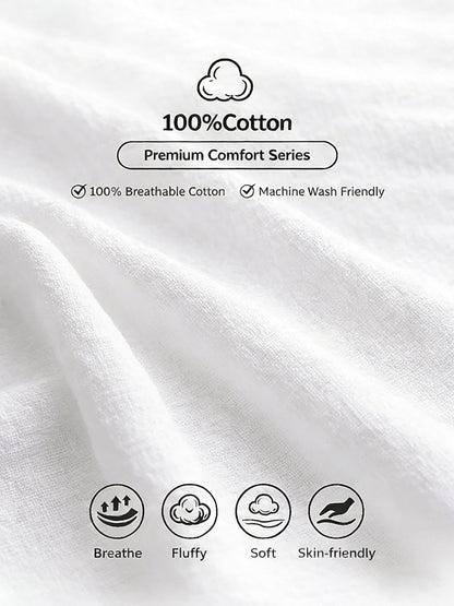 White 100% cotton fabric detail for LoomBasics Women's Button Up Shirt highlighting soft, breathable material