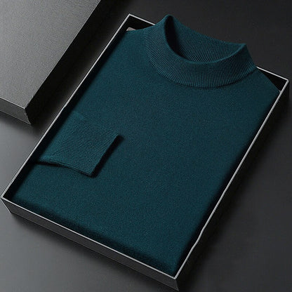 Classic Mock Neck Knit Sweater - Timeless Style & Everyday Comfort