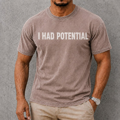 Funny Broken-In Cotton Graphic Tee