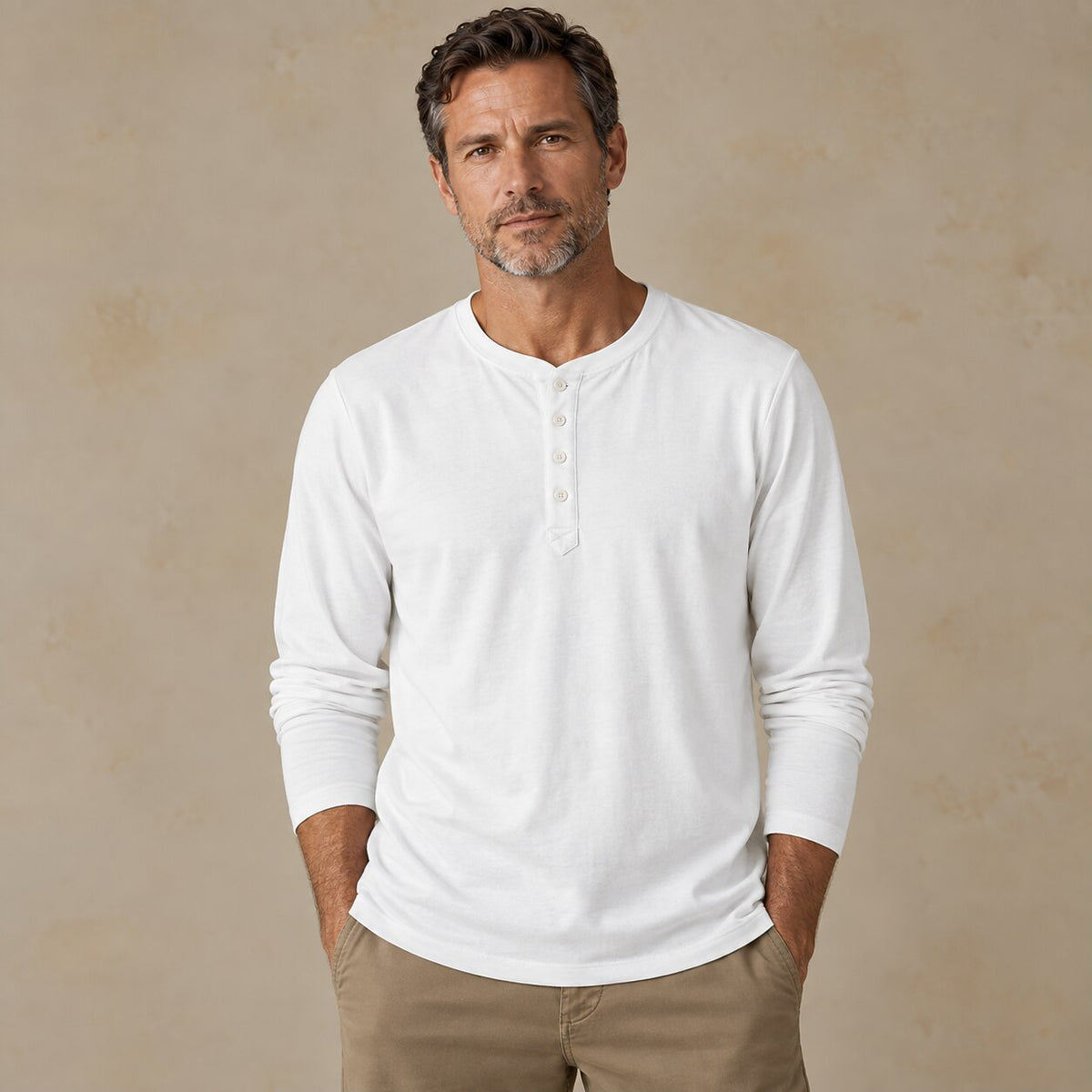 Premium 100% Cotton Everyday Essential Henley