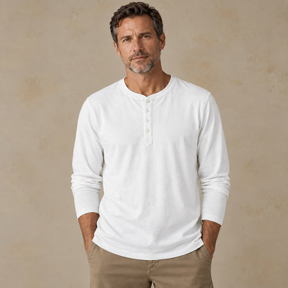 Premium 100% Cotton Everyday Essential Henley