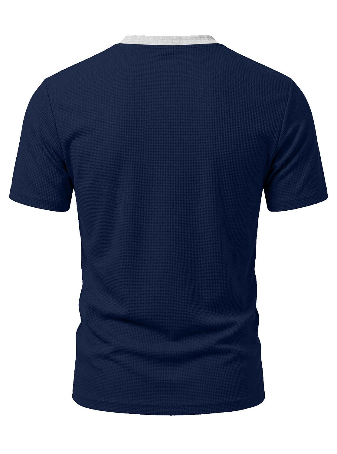 Men's Colorblock Waffle Henley T-Shirt