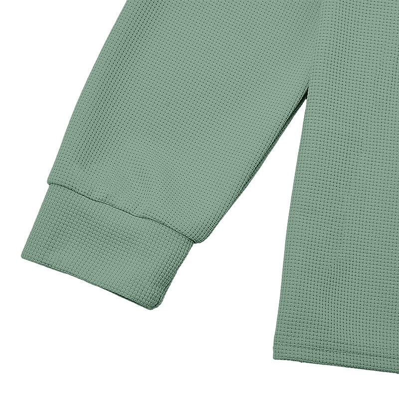 Waffle Zipped Polo Shirts