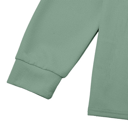 Waffle Zipped Polo Shirts