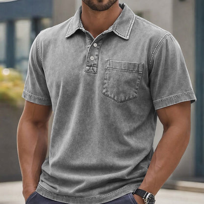 Everyday Washed Cotton Polo Shirt
