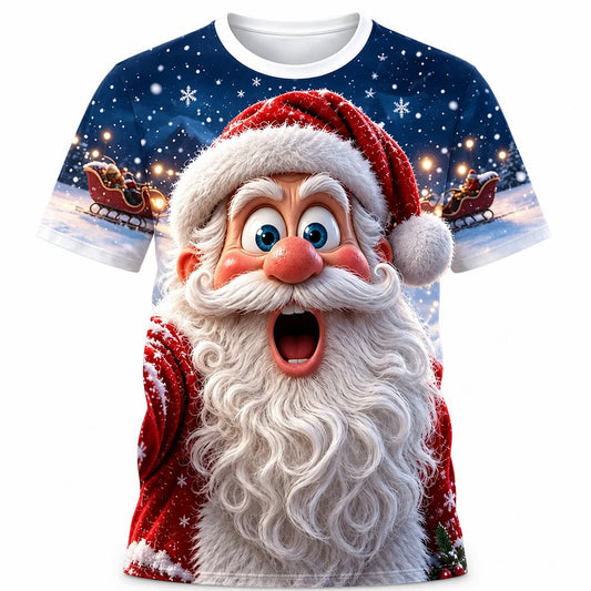 Men's Christmas Santa Daily Graphic Tee
