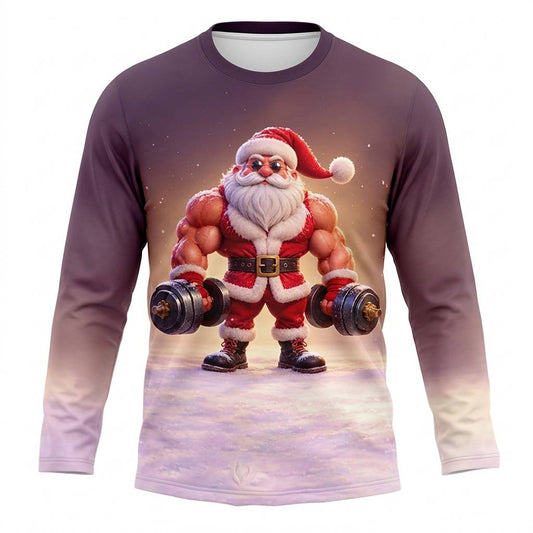 Funny Santa Claus Graphic Long Sleeve Tee