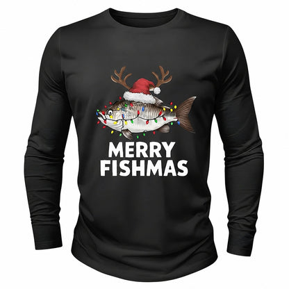 Men's Fish Christmas Graphic Tee