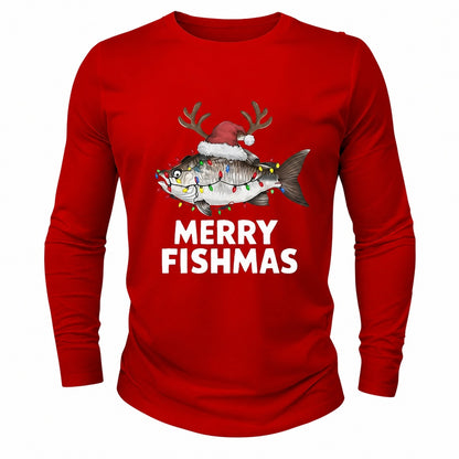 Men's Fish Christmas Graphic Tee
