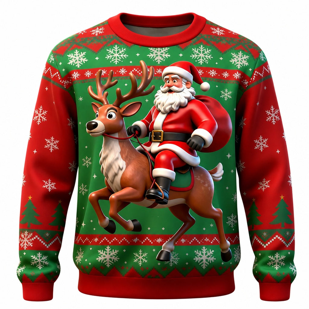 Santa Festive Vintage Classic Sweatshirt