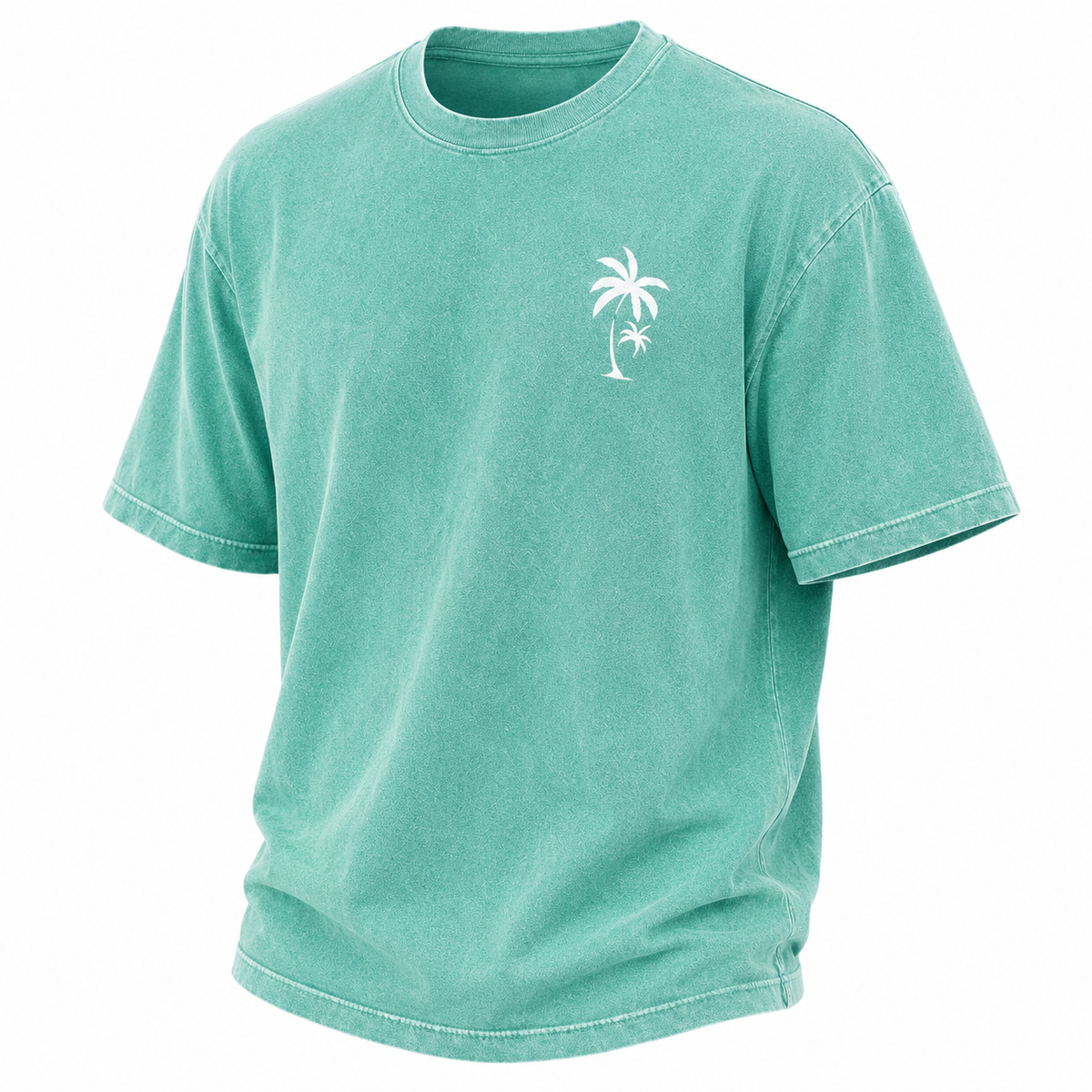 Palm Tree Washed Cotton Graphic Tee