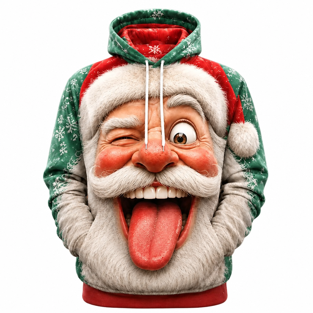 Santa Christmas Designer Street Hoodie