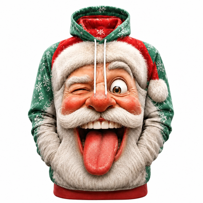 Santa Christmas Designer Street Hoodie