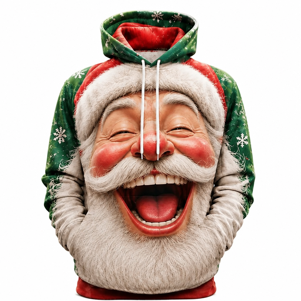 Santa Christmas Designer Street Hoodie