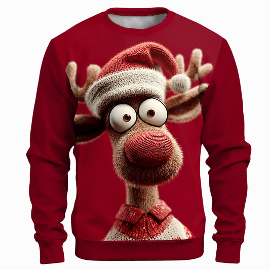 Christmas Elk Holiday Party Crewneck Sweatshirt