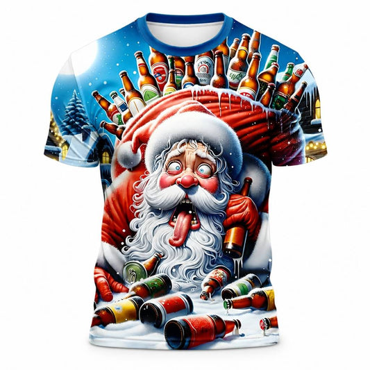 Men's Christmas Santa Vacation Graphic Tee