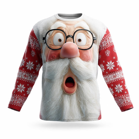 Men's Funny Santa Christmas Streetwear Tee