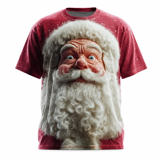 Men's Festive Santa Christmas Cartoon T-Shirt