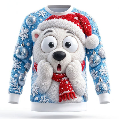 Men's Santa Claus Holiday Graphic Crewneck Sweatshirt