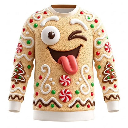 Men's Santa Claus Holiday Graphic Crewneck Sweatshirt