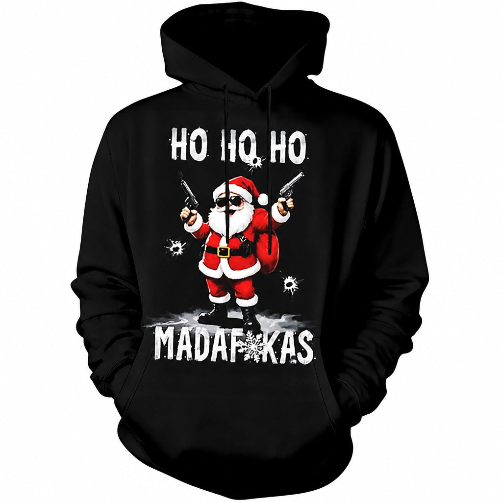Christmas Santa Vintage Novelty Hoodie