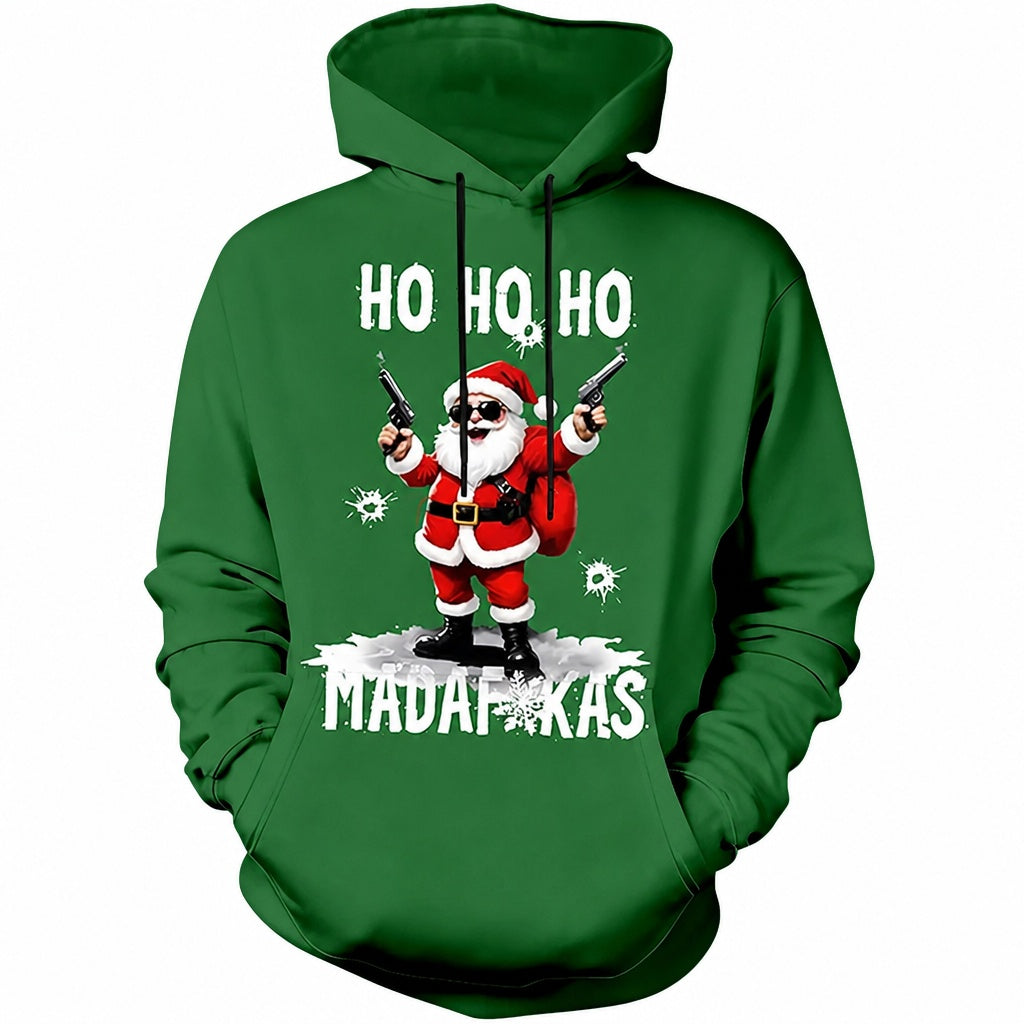Christmas Santa Vintage Novelty Hoodie