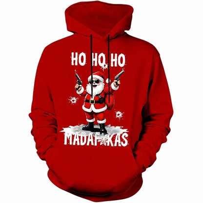 Christmas Santa Vintage Novelty Hoodie