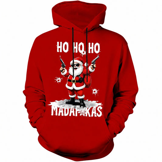 Christmas Santa Vintage Novelty Hoodie