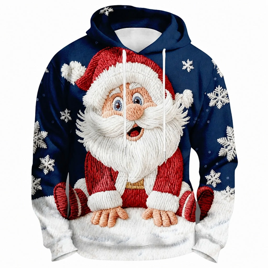 Christmas Santa Festive Holiday Colorful Hoodie