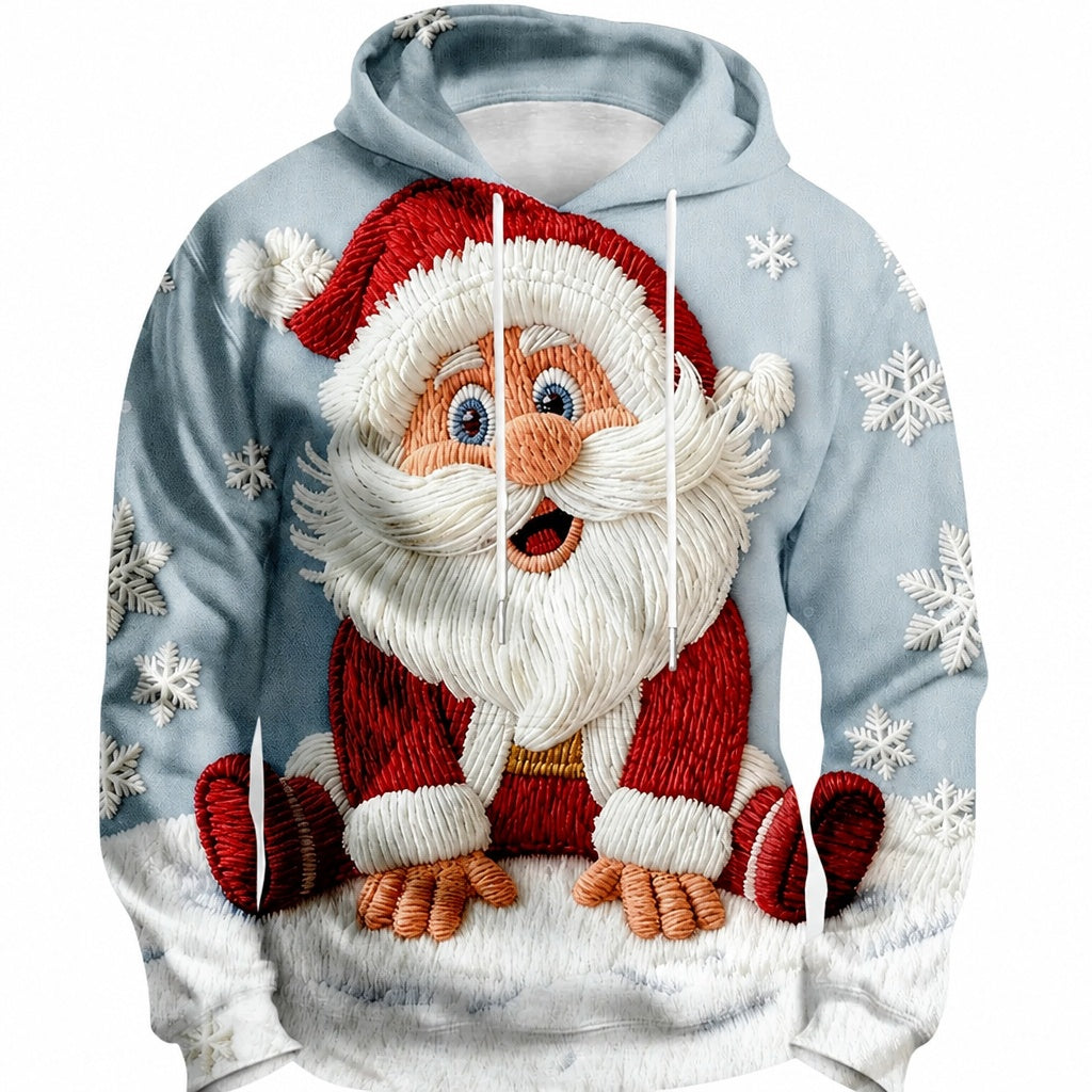 Christmas Santa Festive Holiday Colorful Hoodie